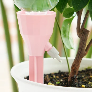 

3/6 Pcs Plant Self Watering Spikes Devices Automatic Waterer Adjustable Drip Irrigation System Convenient Saving Water E2S