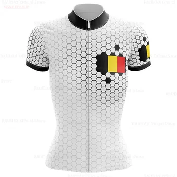 

2020 Women's Cycling Jersey Short Sleeve Cycling Shirts Belgium Bike Jeresy Bicycle Clothing Ropa Maillot Ciclismo Classic White