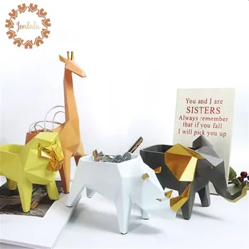 

4Styles Creative Animal Sundries Storage Box Decorative Resin Vase Home Model Room Decoration Ornaments