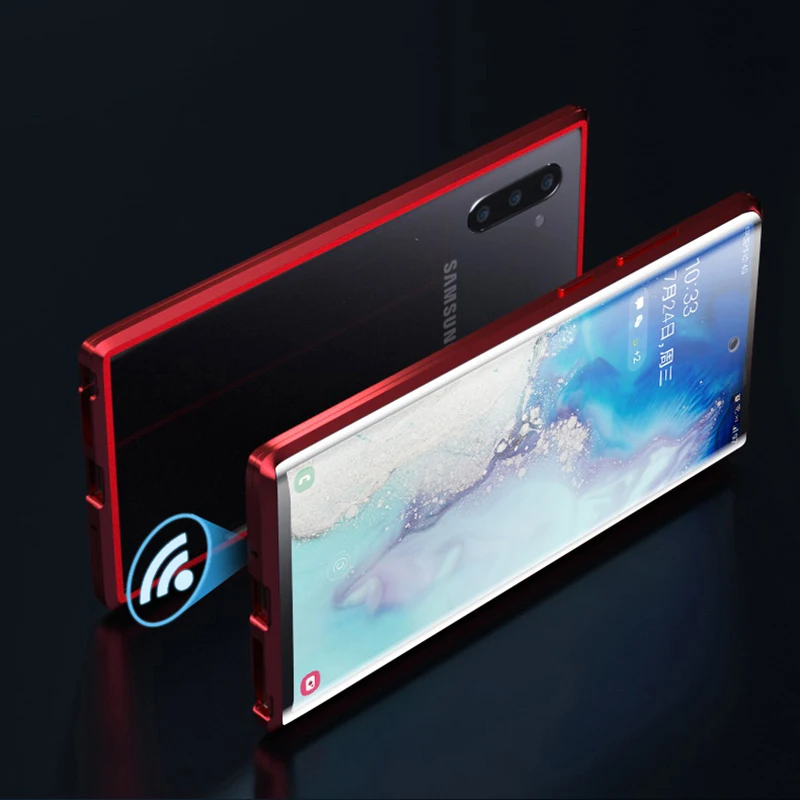 Чехол для samsung Galaxy S10 Plus S10E S10+ защитный магнитный металлический чехол на S 10 Plus 10E 10+ Передняя Задняя крышка из закаленного стекла