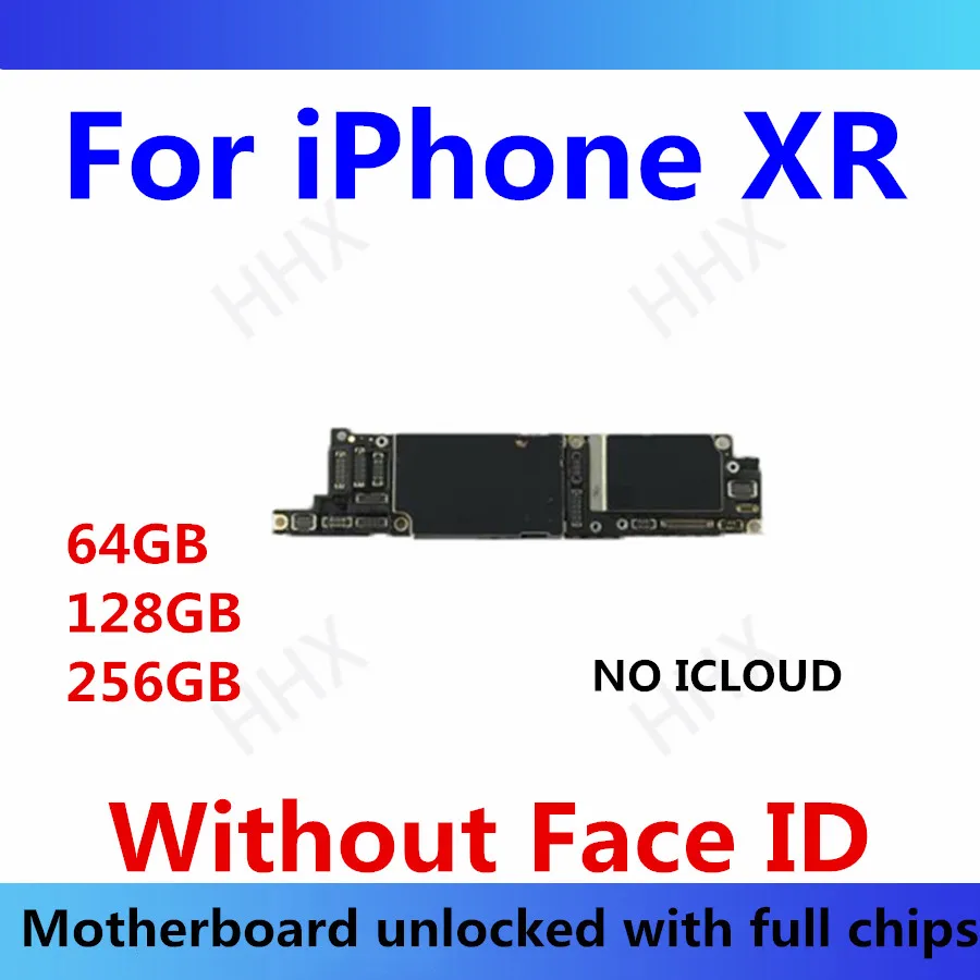 Для iphone XR материнская плата без лица ID разблокирована IOS обновление логическая плата XR оригинальная замененная плата 64 Гб/128 ГБ/256 ГБ материнская плата