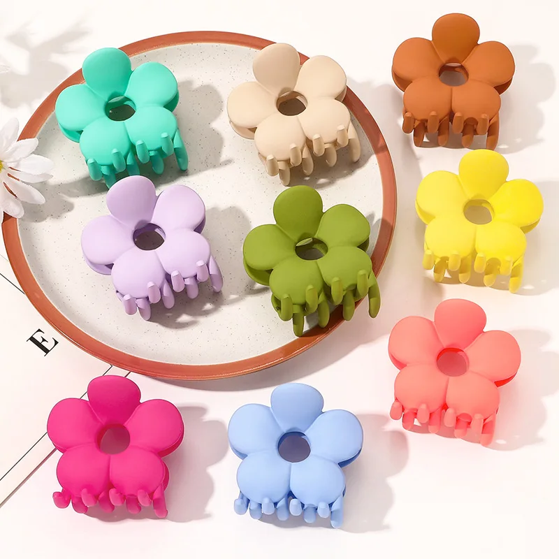 Sweet Flower Shape Hair Clips for Women Girls Claw Chic Barrettes Crab Hairpins Styling Bohemia Accessories Gift |