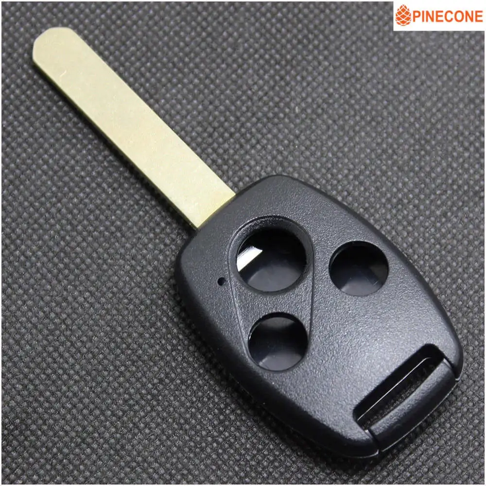 PINECONE для HONDA ACCORD CRV пилотный военный 2003 2007 2008 2009 2010 2011 2012 модифицированный и заменяемый чехол для ключей с логотипом - Цвет: Replace 3 Buttons