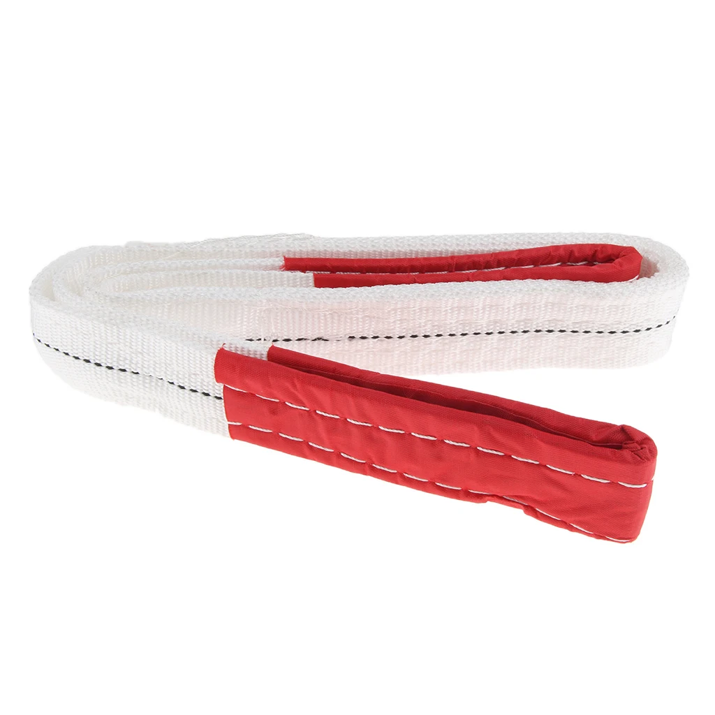 Double PLY Cover Endless Round Polyster Lifting Slings Tow Strap 1Ton 1meter