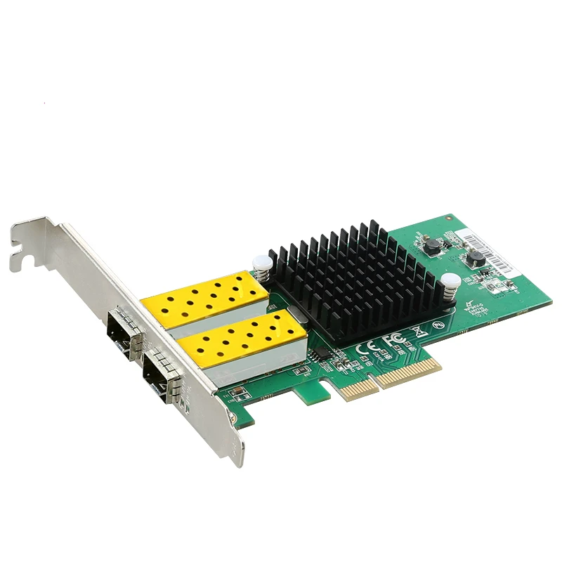 Сетевая карта SFP с 2 портами 1G оптоволоконная сетевая PCIe 4X Серверная Lan-карта Intel