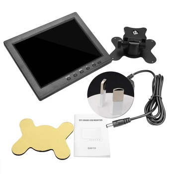 

Car Rearview Computer Accessories Video Audio For PC TFT LCD Monitor Portable HDMI Input HD Interior Parking BNC 8 Inch Security