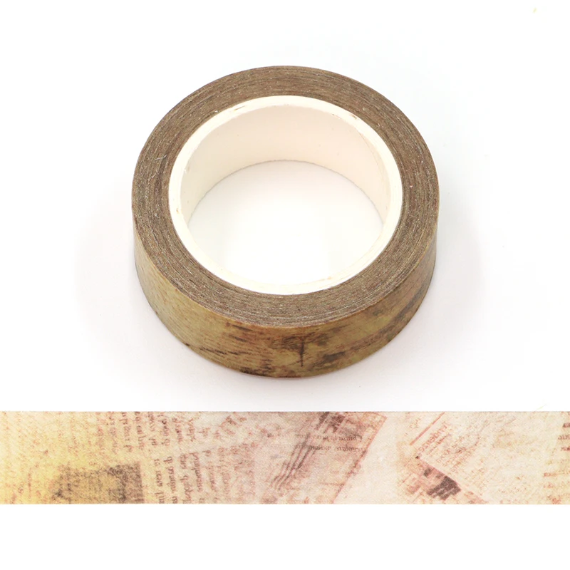 

New 1PC 15mm*10m Retro Vintage Background Decorative Washi Tape Scrapbooking Masking Tape Office mask washi tape
