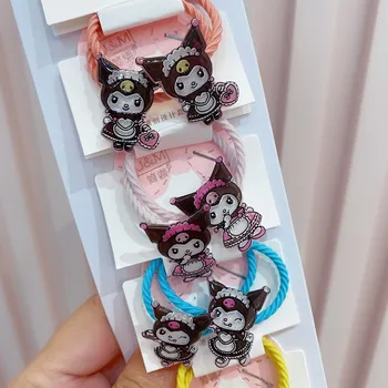 

20 pcs/lot Cartoon Kuromi Hair Accessories Hairropes Elastic Hair Bands