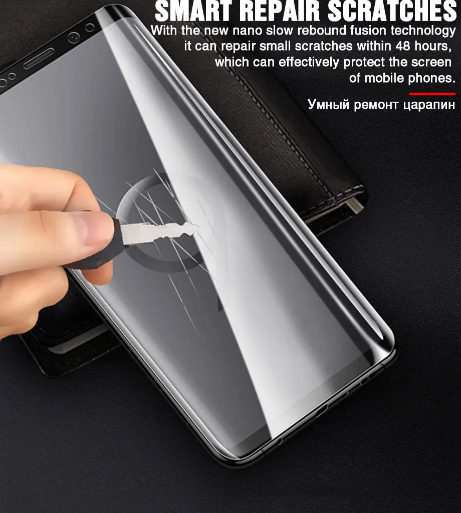 111D полностью изогнутая Защитная пленка для экрана на samsung Galaxy S9 S8 S10 Plus Note 8 9 защитная пленка на S6 S7 Edge S10e не стекло