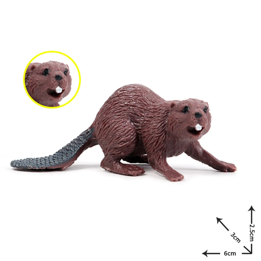 Simulation Badger Wild Animal Action Figure Figurine Desk Ornament Kids Toy
