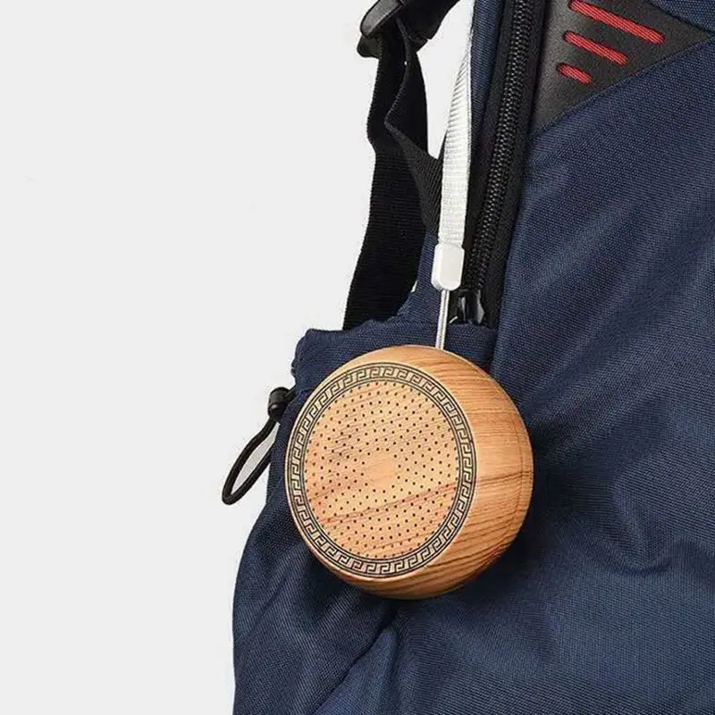 Горячая 3C-Bluetooth динамик портативный мини открытый беспроводной динамик s деревянный стиль светодиодный круглый дуб шахматы Bluetooth динамик s