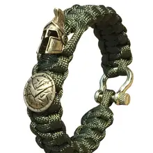 Походный аварийный Тактический Плетеный спасательный зонтик веревка Открытый браслет парашютный шнур Паракорд инструмент для выживания