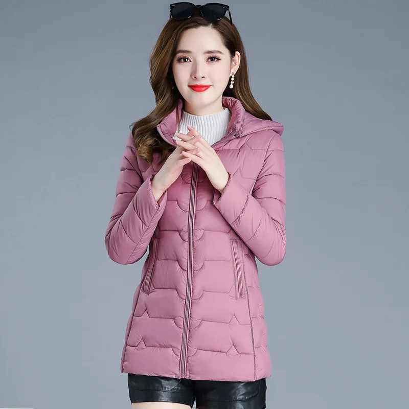 

Short Hooded Cotton-padded Clothes Women's 2019 Winter New Style Korean-style Slim Fit Slimming Fashion Elegant Western Style Co