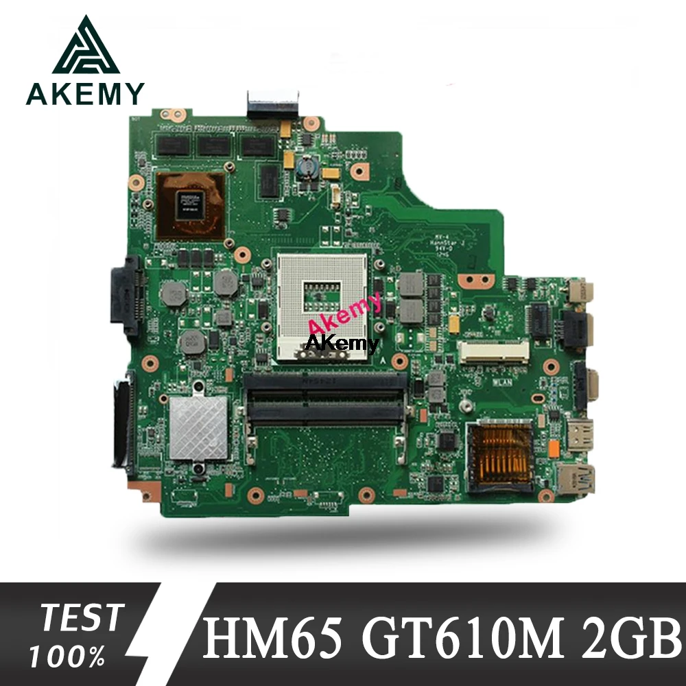 Akemy K43SD материнская плата для ноутбука ASUS A43S K43S A84S K43SD плата 100% OK HM65 GT610M 2 Гб