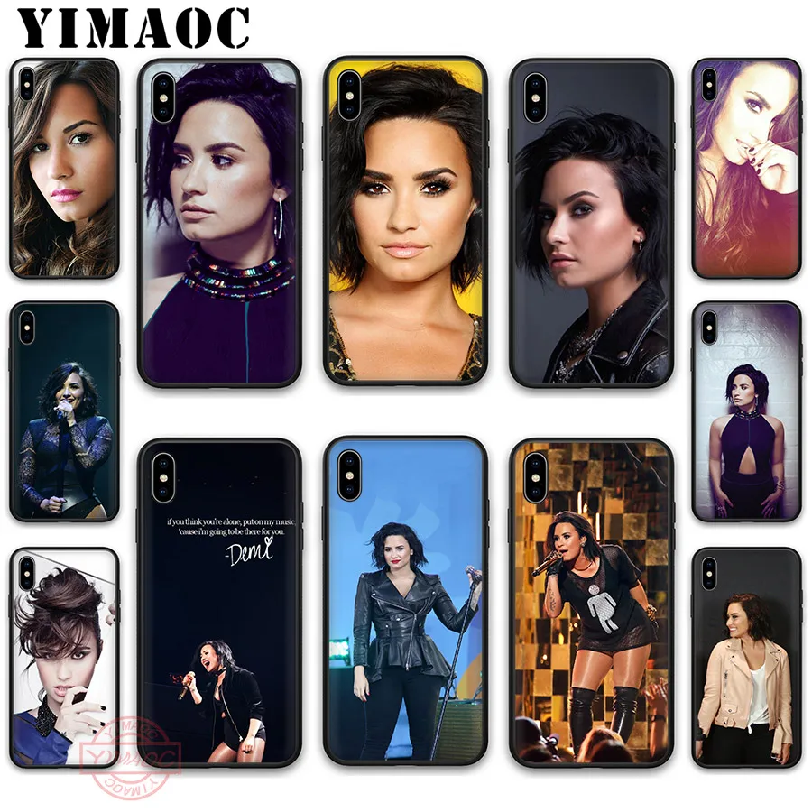 

YIMAOC Demi Lovato Soft Silicone Case for iPhone 11 Pro XR X XS Max 8 7 6 Plus 5S SE 6SPlus 7Plus 8Plus iPhone 11 Pro Max Cases