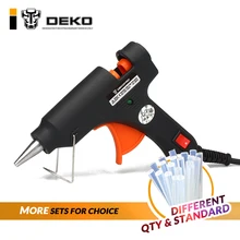 DEKO 30 Вт 80 Вт 120 Вт 100-240(в) штепсельная вилка ЕС термоплавкий клеевой пистолет с клеевым стержнем промышленные пистолеты термо Электрический термотемпературный инструмент