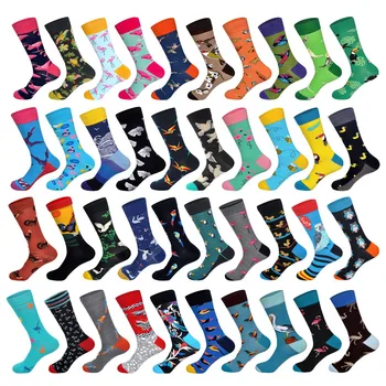 

Downstairs Mens Fashion Birds Ostrich Flamingos Dove Seagull Parrot Bees Rooster Duck Owl Animals Gifts for Men Socks Pack