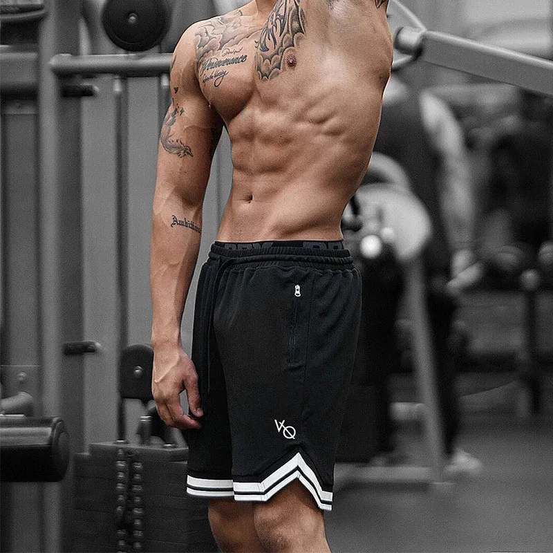 

Muscle Dr. Europe And America Brothers New Style Sports Shorts Men Fitness Shorts Mesh Breathable Training Pants