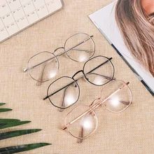 Модные готовые очки для близорукости, женские и мужские винтажные ультралегкие многоугольные очки в металлической оправе Glassess-1,0~-4,0 диоптрий