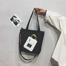 Сумка женская стиль корейский стиль простые универсальные художественные и художественные Молодежные вместительные сумки на плечо/ручная сумка Canva