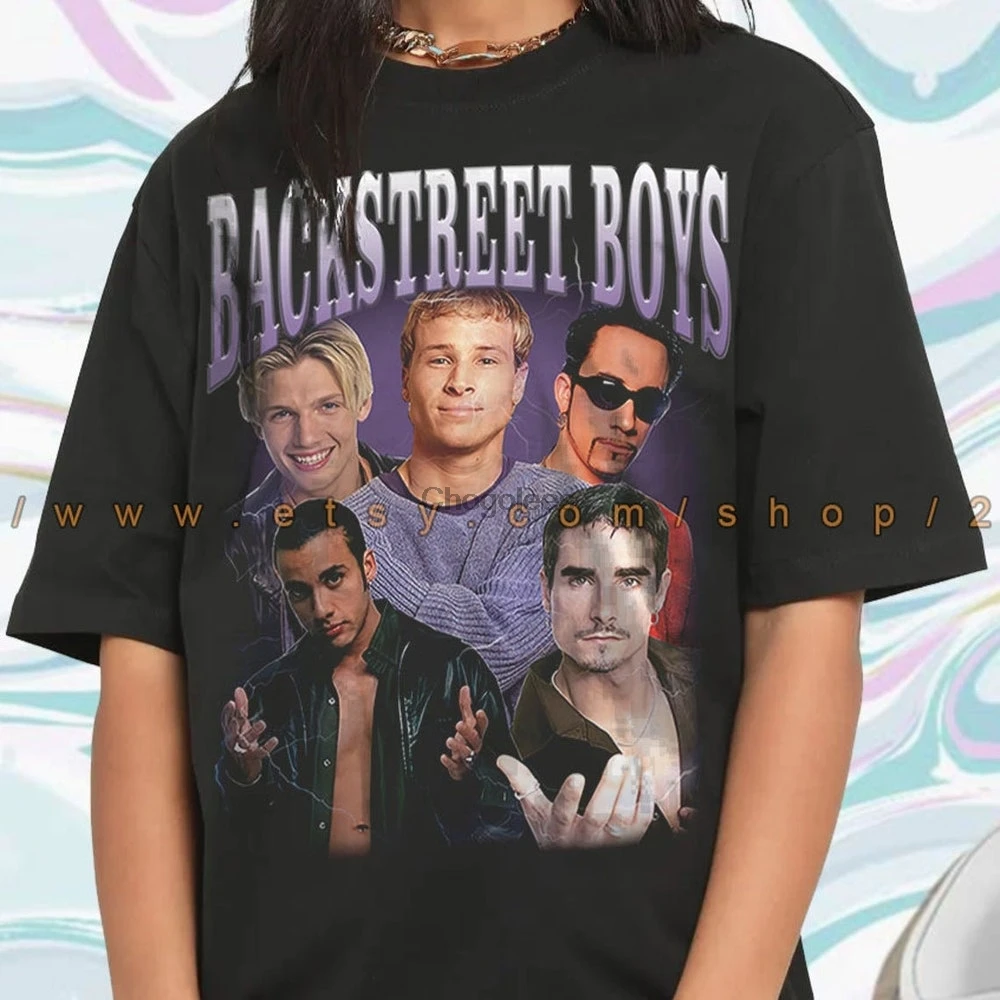 Рубашка для мальчиков Backstreet винтажная музыкальная футболка 90-х годов женская