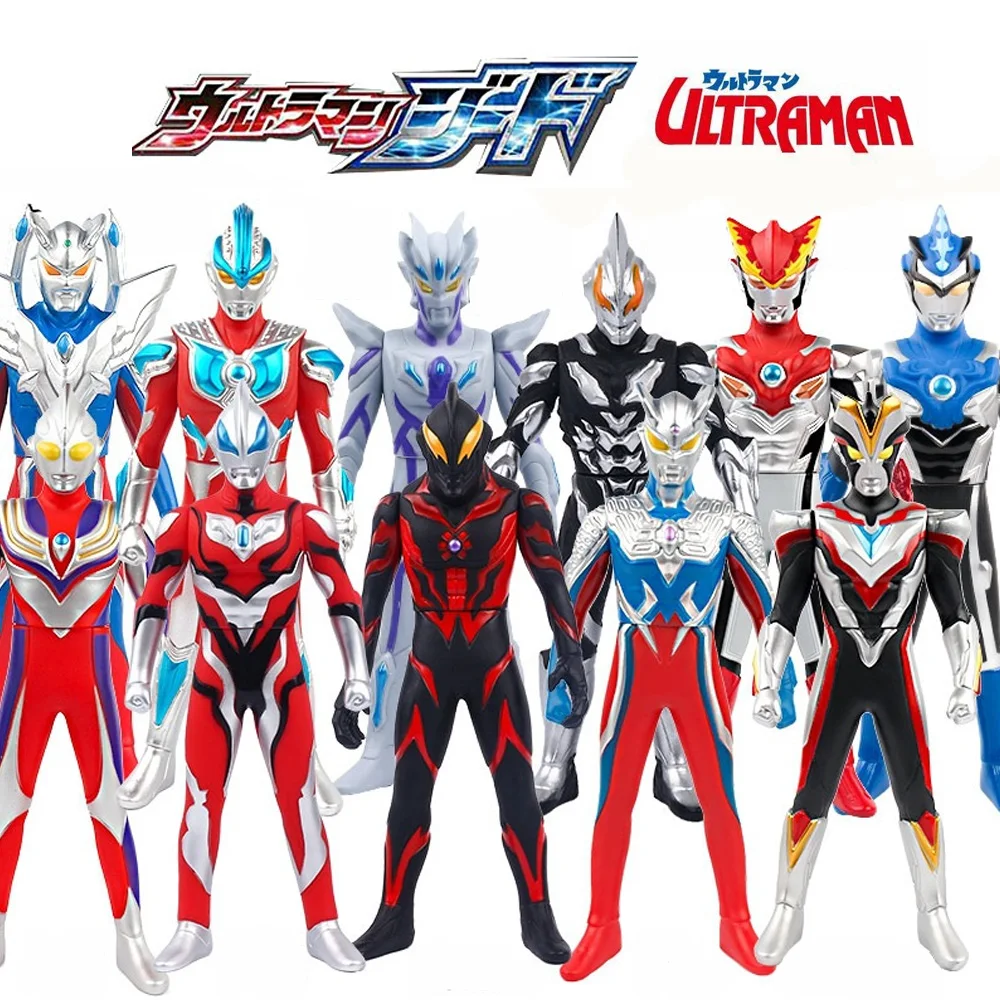 

Ultraman Fight Kaiju Doll Monster Models Children Christmas Gift Toy 31cm Altman Zero Geed Blu Belial Victory Rosso Tiga Ginga