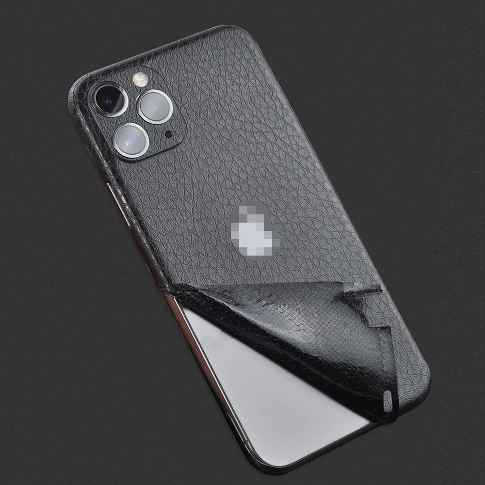

Leather Sticker Skin Pattern For Iphone 11 Pro Max Ice Film Thin Screen Protector Protective Cover Sticker Color Easy Back Film