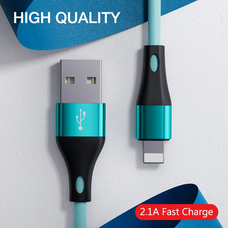 USB кабель для iPhone быстрой зарядки 11 Pro Max Xs Xr X 8 7 6 6s iPad 2 шт.|Кабели мобильных