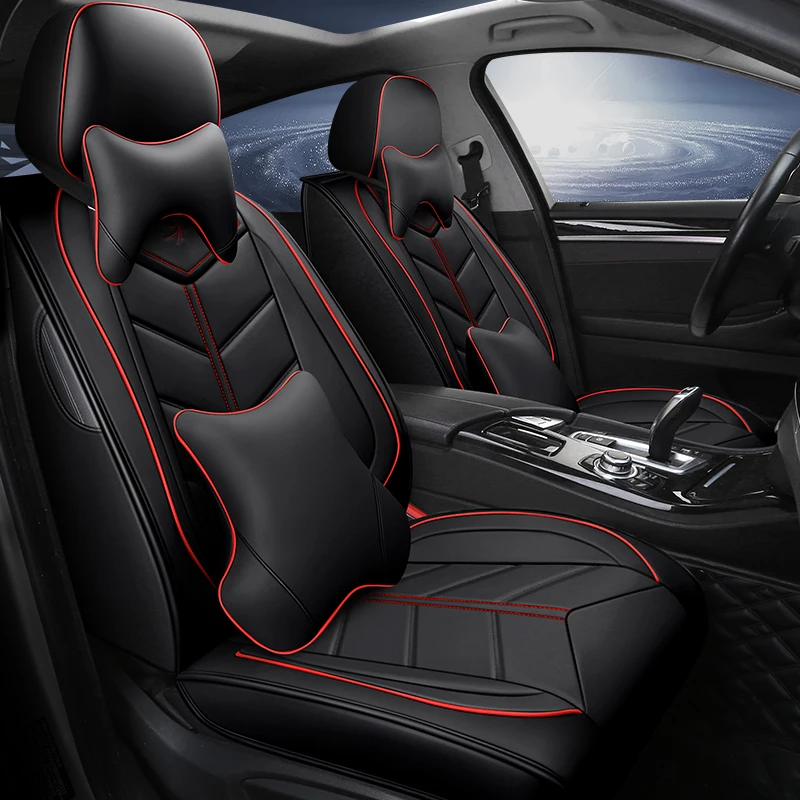 

Full Coverage Eco-leather auto seats covers PU Leather Car Seat Covers for Actyon tivoli kyron rexton stavic