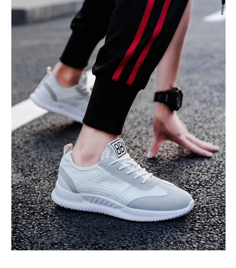 Spring Summer MEN'S SHOES Sports Running Trendy Shoes Korean-style Casual Shoes White Shoes Male Red Trendy Shoes Forrest G