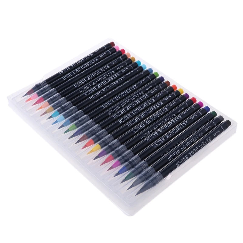 

20 Colors Watercolor Marker Pen Soft Brush Calligraphy Sketch Drawing Painting