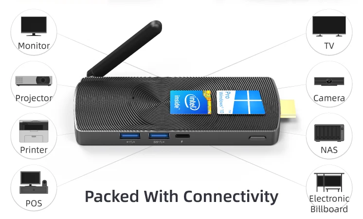 Intel Celeron J4125 Quad Core Fanless Mini PC - 8GB DDR4, 128GB, Windows 11 Pro, Support for Linux, Ubuntu Description Image.This Product Can Be Found With The Tag Names Cheap Mini PC, Computer Office, High Quality Computer Office, Mini pc