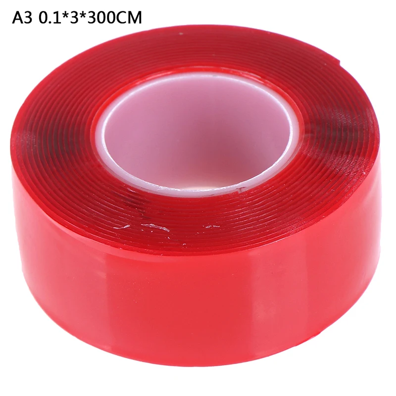 1 рулон 1 м/2 м/3 м «сделай сам» Прозрачный лента-липучка «Magic Tape» двусторонняя клейкая лента Стикеры, Не оставляющий следов надежный дизайн PU Водонепроницаемый Невидимый гелевая лента