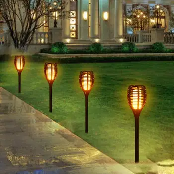 

51LED 96LED IP65 Waterproof Solar Flame Light Multifunctional Decoration Torch Light Lamp for Outdoor Lawn Garden Villa Park