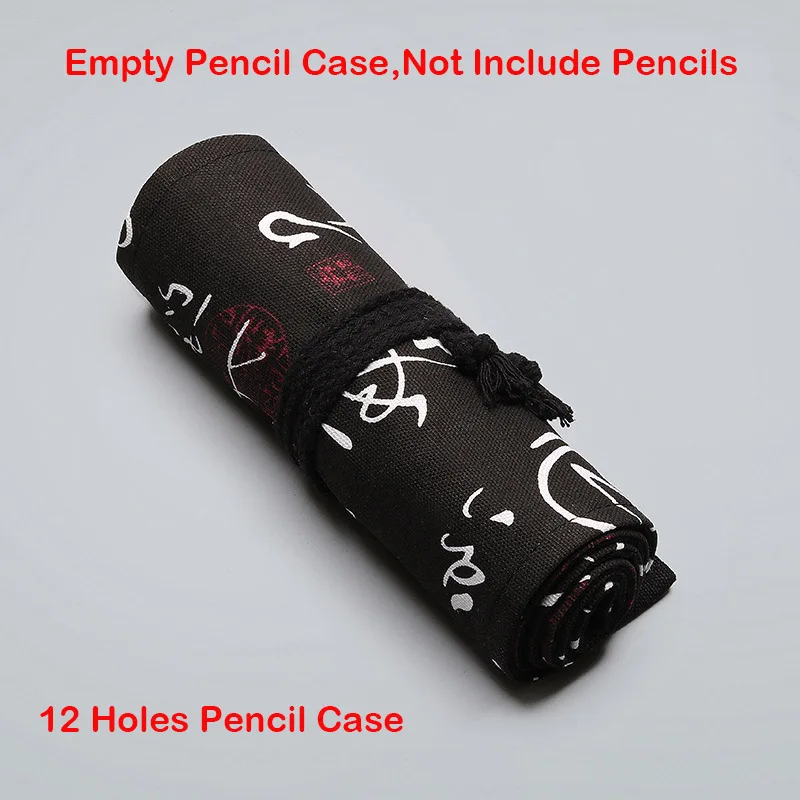 12 Holes Empty Penal Милый рулон уголовного для школьный пенал для мальчиков с рисунком из мультфильма «Город картридж пенал, 12/24/36/48/72 Отверстия пенал для ручек Канцелярский набор поставки - Цвет: 12 Holes Empty Penal