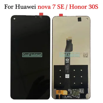 

Original Black 6.5 inch For Hua wei nova 7 SE Lcd Display Touch Screen Digitizer Assembly Replacement For Honor 30S CDY-AN90