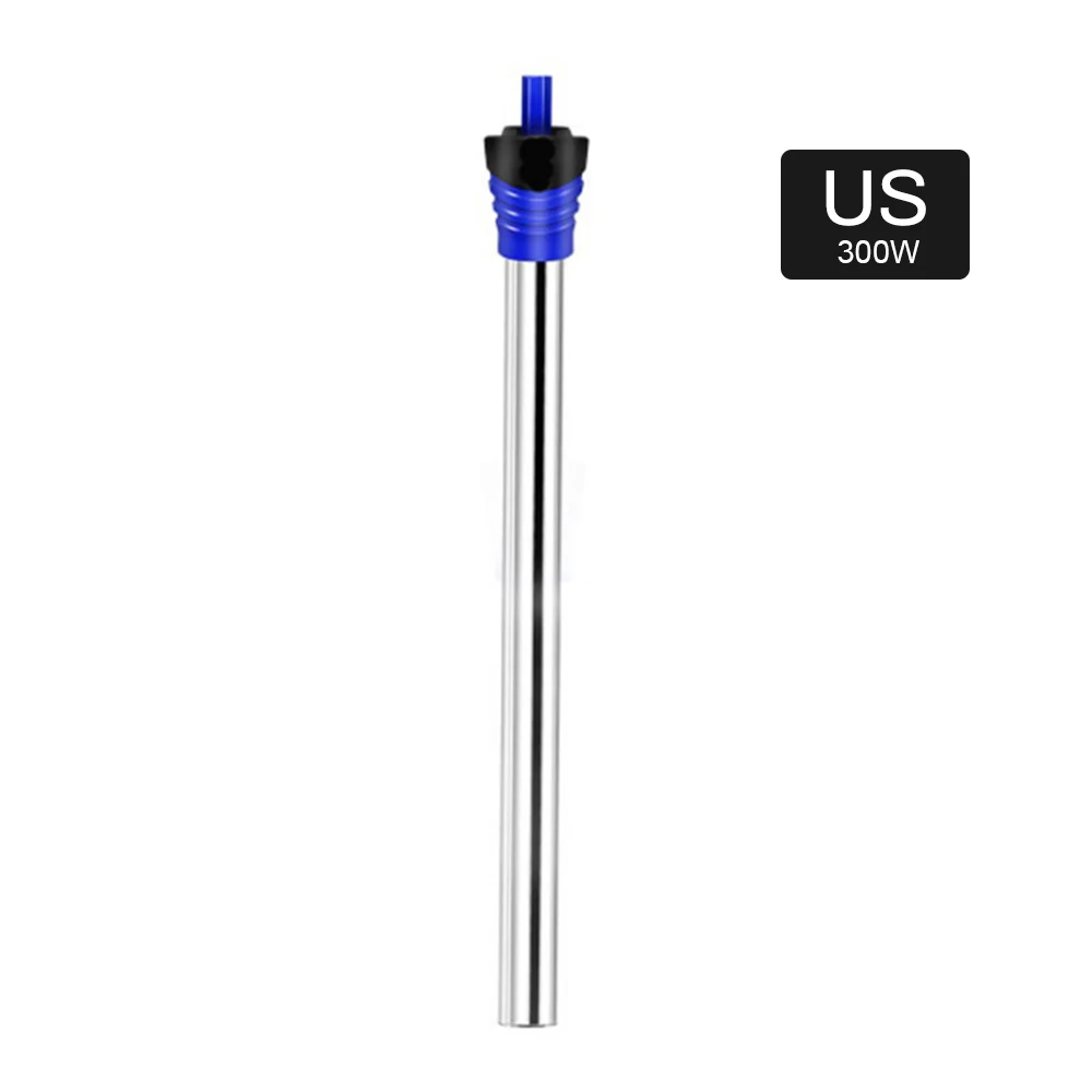 US Plug 300W Погружной нагреватель для аквариума из нержавеющей стали, термостат для аквариума ЕС/США 50 Вт/100 Вт/200 Вт/300 Вт/500 Вт, нагревательный стержень - Цвет: US Plug 300W