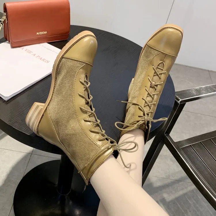 autumn fashion Korean version with thick high heel fashion female boots increased to keep warm and breathable women's shoes