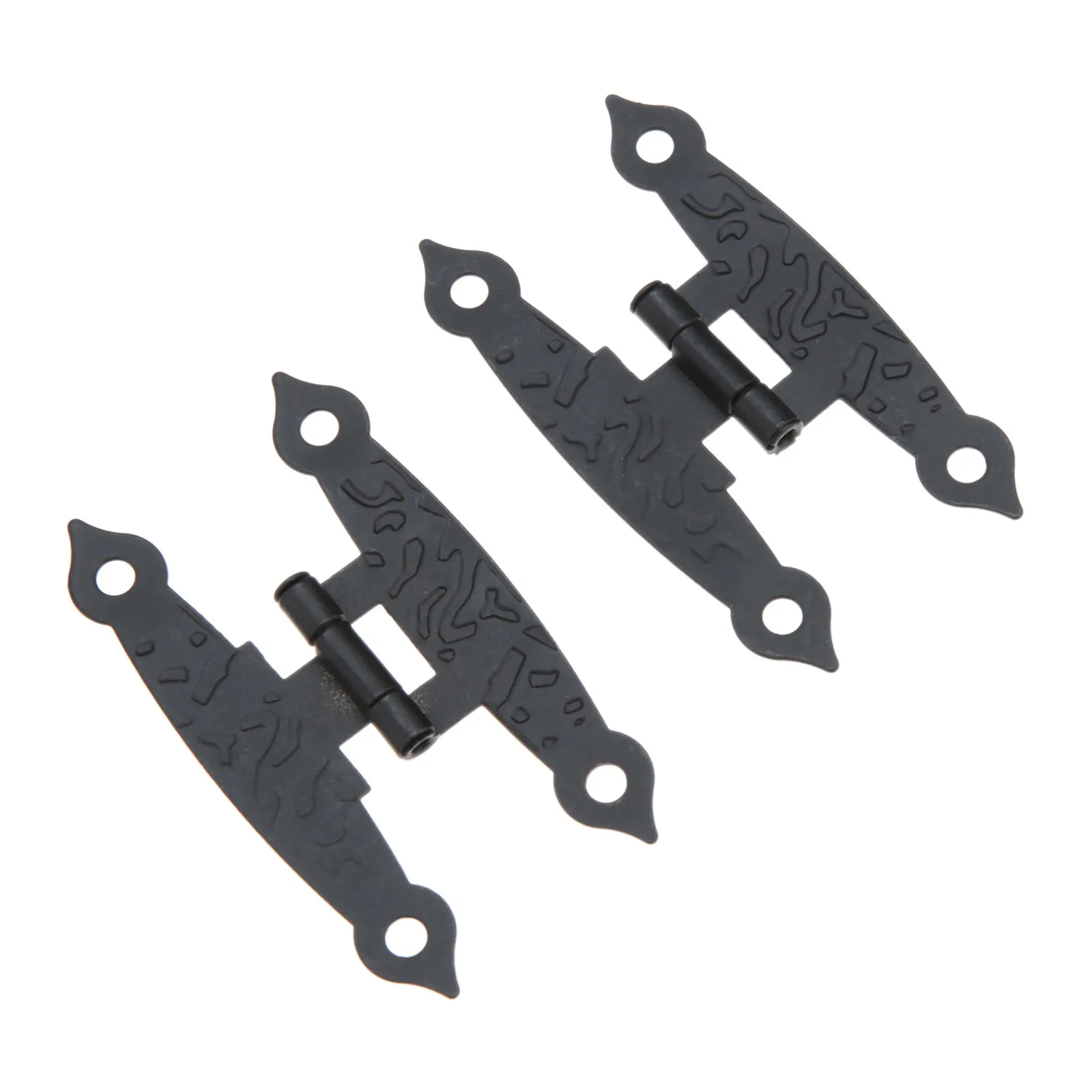 4 buracos, dobradiças vintage em h antiga