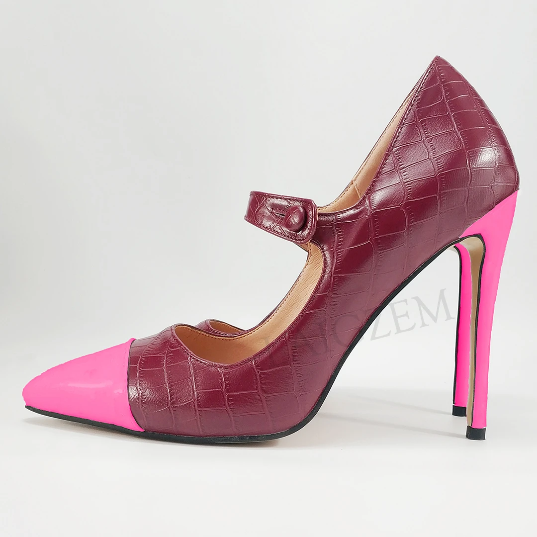 burgundy shoes women's heels