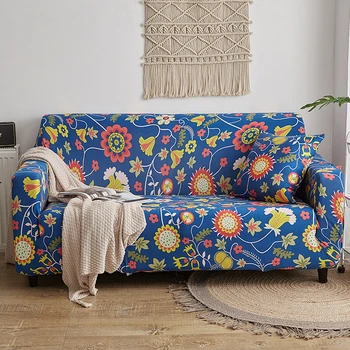 

Nordic Stretch Slipcovers 1/2/3/4 Seater Sofa Cover Room Couch Armchair Cover Lovechair Loveseat Sectional Protect Cover Floral