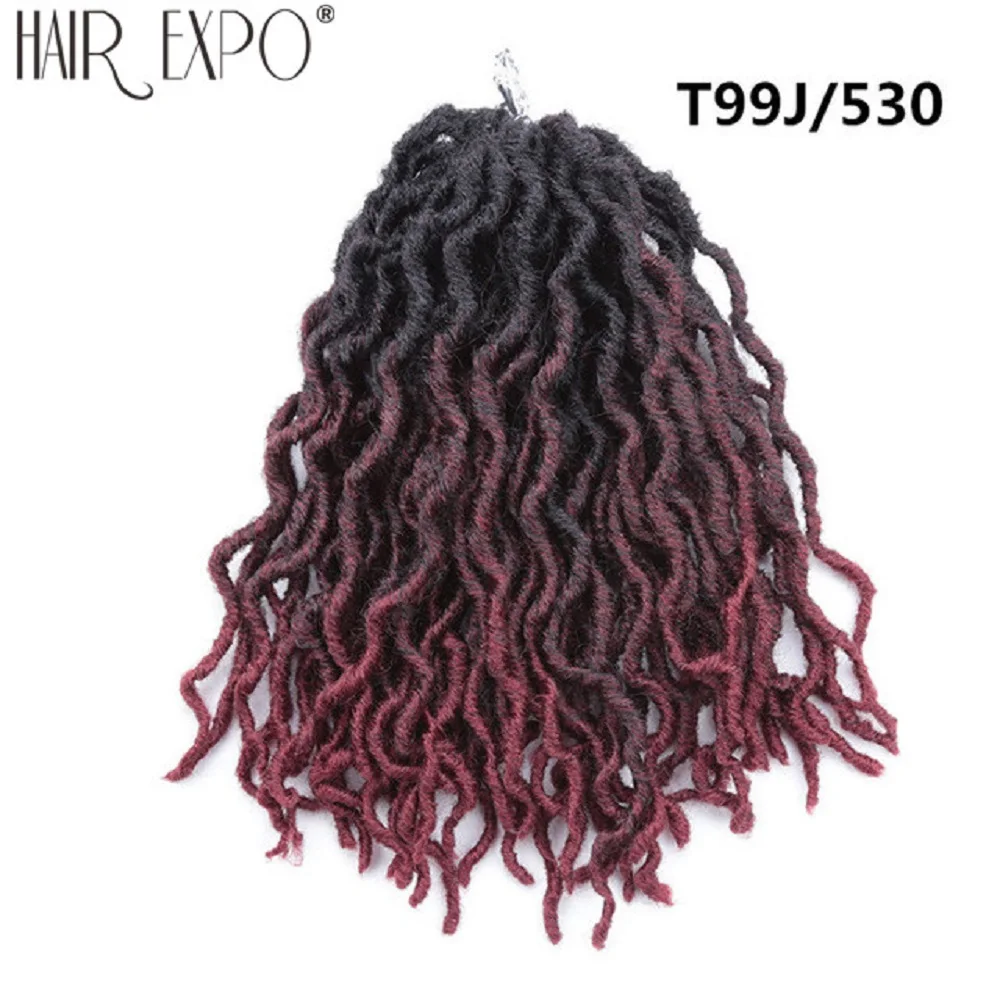 12inch Goddess Faux Locs Crochet Hair Synthetic Crochet Braids