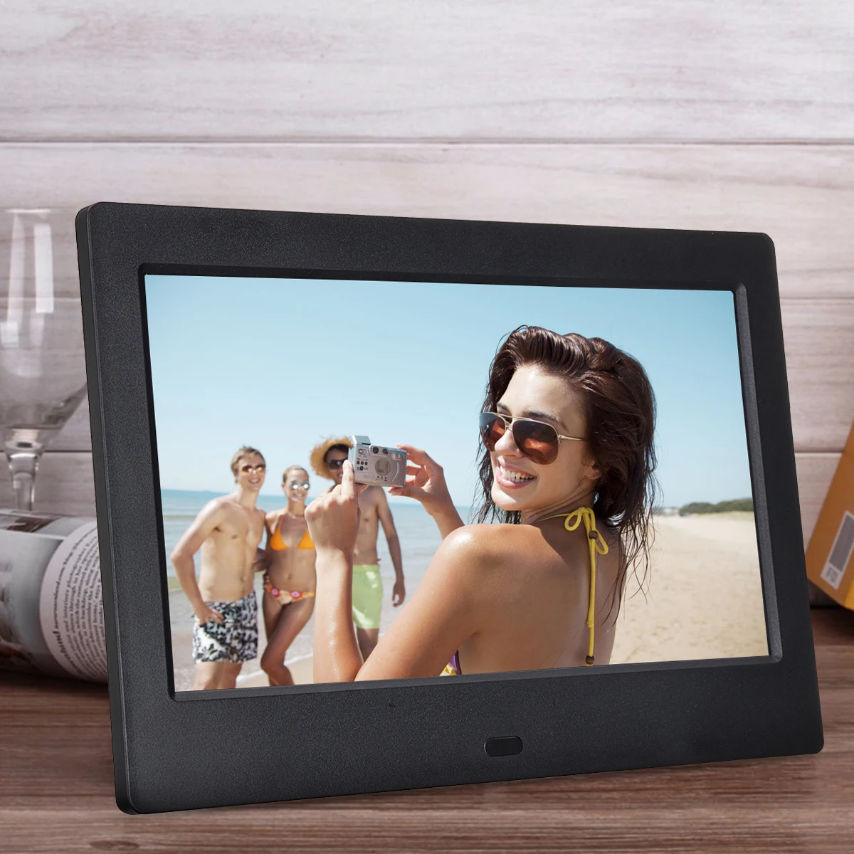 Декоративная ЖК-электронная фоторамка с будильником MP3 MP4 Movie Player будильники фоторамки цифровая фотография Декоративная ЖК-электронная фоторамка с будильником MP3 MP4 Movie Player будильники фоторамки цифровая фотография