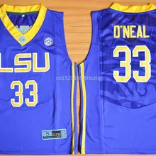 Новое поступление высокое качество Shaquille О 'Нил футболка колледжа спортивные майки#33 О' Нил майки S-XL