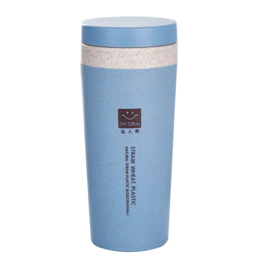 Синий HOT Travel Mug Office Water Bottle 500ML Warm Water Bottle Stainless Steel Travel Mug Office Coffee Tea Water Bottle Cups - Цвет: Синий