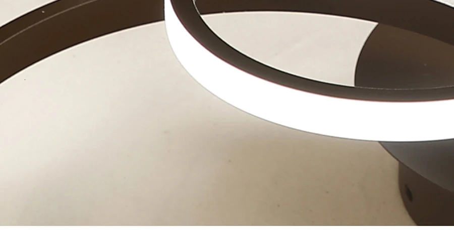 Современные потолочные светильники, светодиодный потолочный светильник для гостиной, спальни, белого кофейного цвета, монтируемые на поверхности Круглые лампы с дистанционным управлением