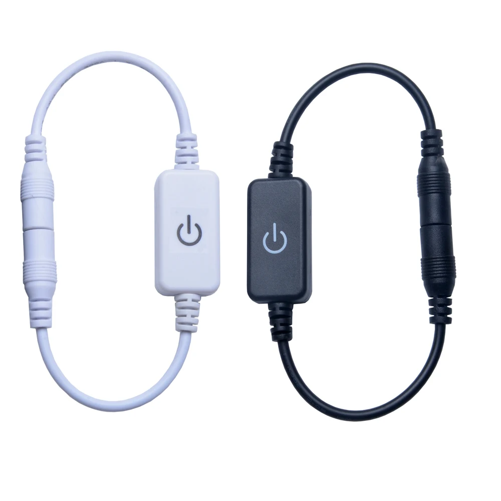 Светодиодная лента сенсорный диммер контроль яркости 1 клавиша 12-24 В светильник