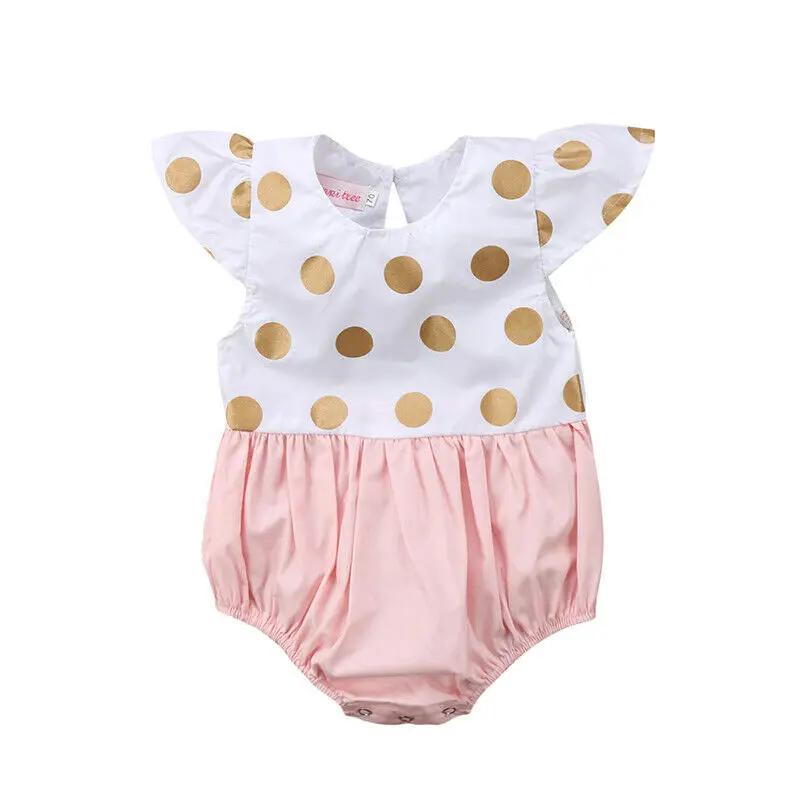

New Newborn Infant Baby Girl Lace Summer Bodysuit Summer Comfy Print Sunsuit Clothes