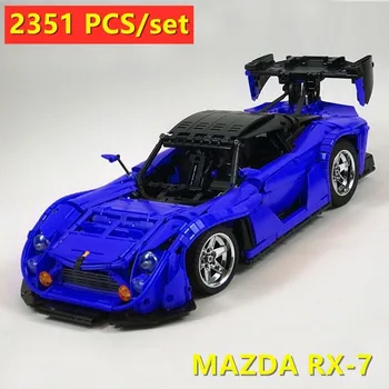 

New MOC SERIES MAZDA RX-7 Super Racing Car LeGINGlys MOC-22346 Technic Model Kits Building Blocks Bricks Toys Kid birthday Gift