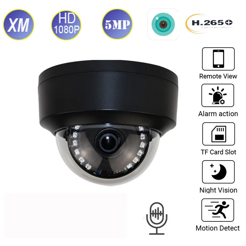 Бесплатная доставка Беспроводная Wi-Fi IP-камера iCsee для дома XMeye 1080P 5 Мп SD видеокарта